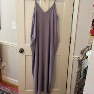 Purple maxi dress